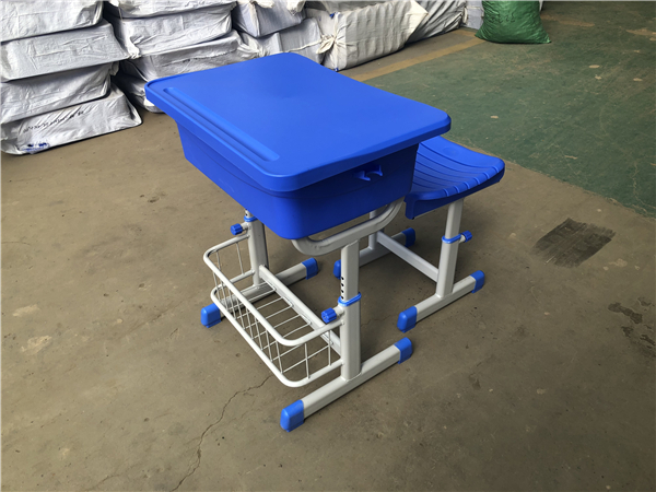 ABS深藍(lán)色單人課桌椅