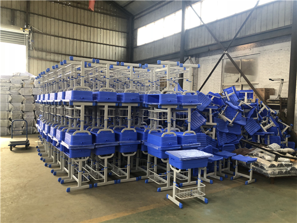 ABS深藍(lán)色單人課桌椅