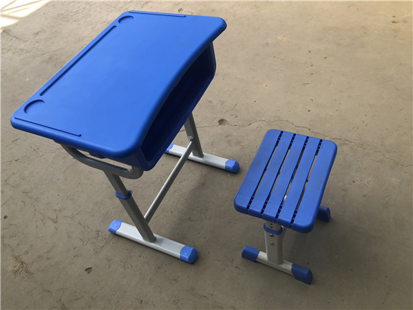 ABS深藍(lán)色單人課桌椅